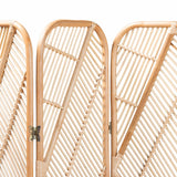 Firenze Modern Wicker Fair Natural Brown Rattan Room Divider