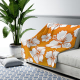 Tropic Flower Sherpa Fleece Blanket