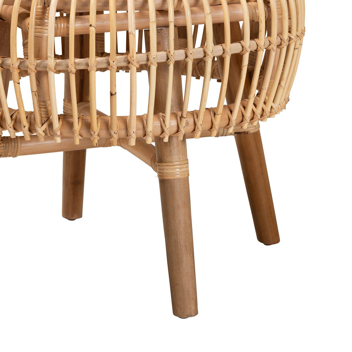 Nagoya Modern Wicker Fair Natural Rattan Tall Lounge Chair