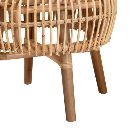 Nagoya Modern Wicker Fair Natural Rattan Tall Lounge Chair
