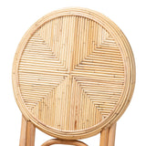 Carita Modern Wicker Fair Natural Brown Rattan Dining Chair