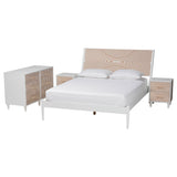 Congo 4 Pc Tropical Style Wood Bedroom Set
