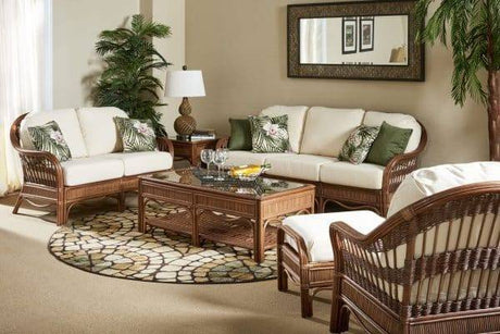 Bermuda Pecan End Table by South Sea Rattan Model 1443