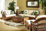 Bermuda Indoor Pecan Arm Chair with Deep Seating Comfort by South Sea Rattan
