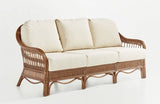 Bermuda Pecan Sofa with Upholstered Back Model 1413 from South Sea Rattan