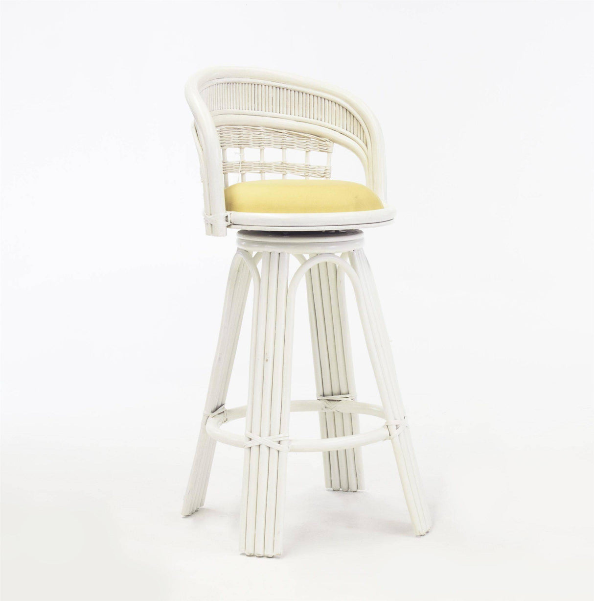 Bermuda Whitewash Barstool or Counterstool by South Sea Rattan Model 1409