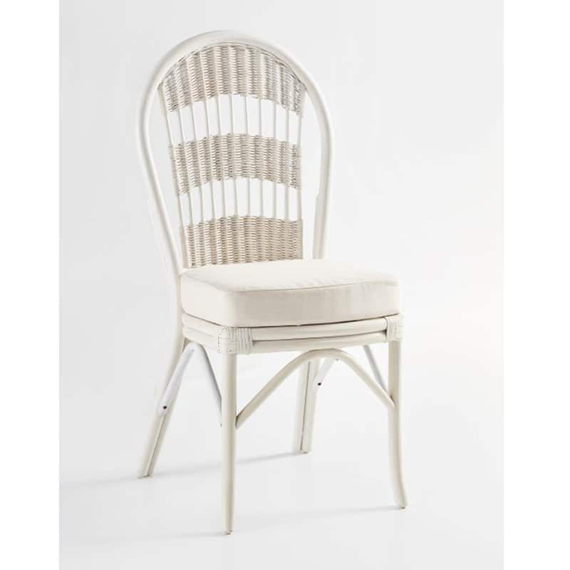 Bermuda Whitewash or Pecan Dining Side Chairs Model 1420 from South Sea Rattan