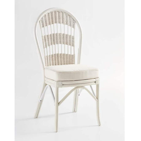 Bermuda Whitewash or Pecan Dining Side Chairs Model 1420 from South Sea Rattan
