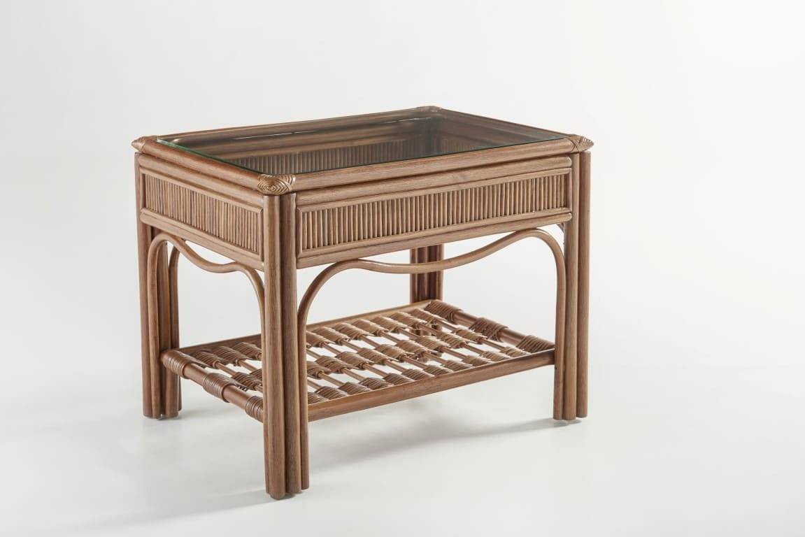 Bermuda Pecan End Table by South Sea Rattan Model 1443