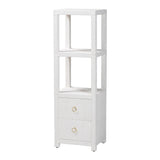 Grasscloth Tall Storage Cabinet by Wicker Fair