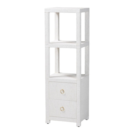 Grasscloth Tall Storage Cabinet by Wicker Fair