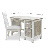 Islamorada Coastal Style Desk and Chair Set Model B23374-DAPGREY By Seawinds Trading
