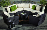Solana 10 Piece Curved Sectional Set Model 1501-SECSET10 by Sunset West