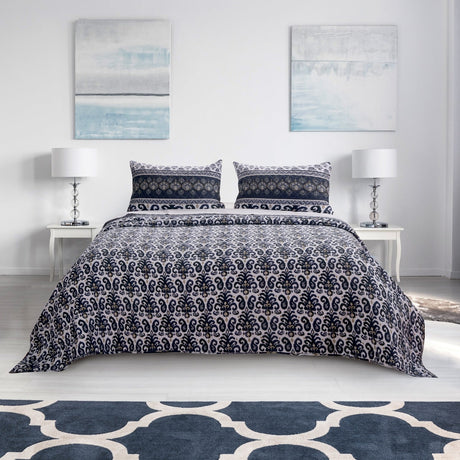 Indigo Falls Quilt Set