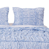 Blue Wave Ruffle Sham