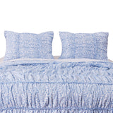 Blue Wave Ruffle Sham