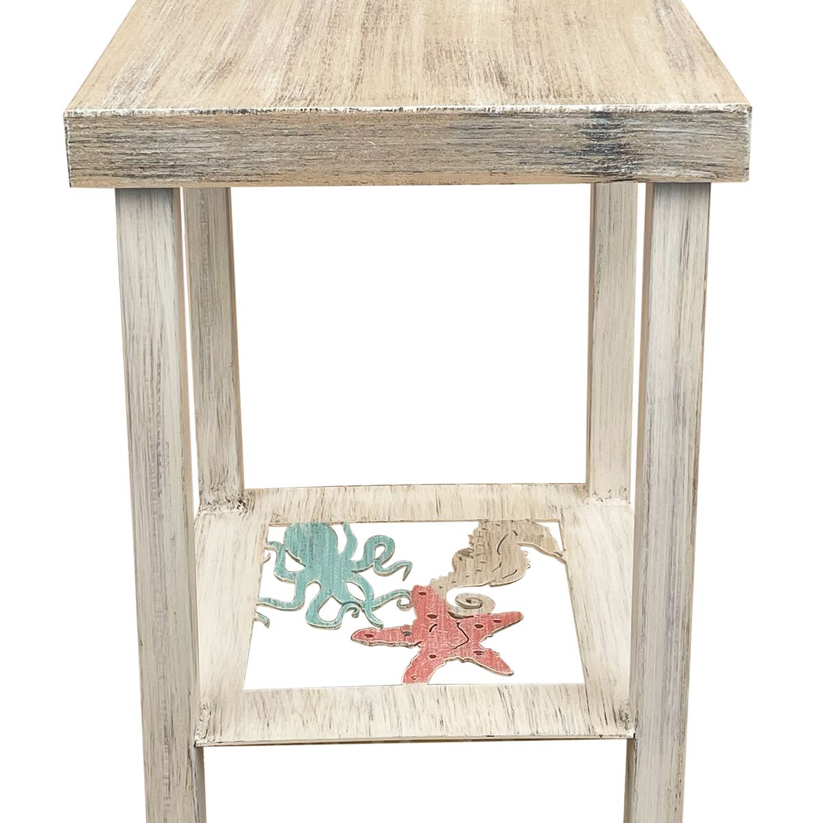 Island Square Underwater Friends End Table – AmericanRattan