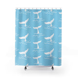 Whale Tail Shower Curtain