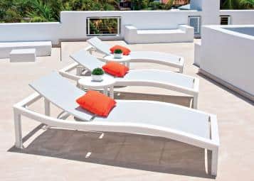 Bazza Outdoor MGP Sling Four-Position Contour Armless Chaise by Telescope Casual Model 1030-Z030