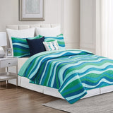 Green Waves Quilt Set
