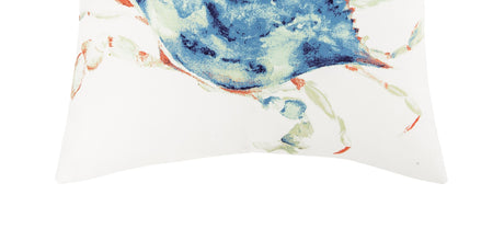 Coastal Daze Crab Throw Pillow