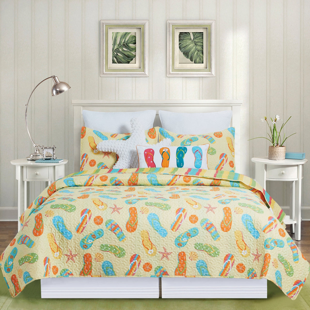 Flip Flop Splash Quilt Set – AmericanRattan