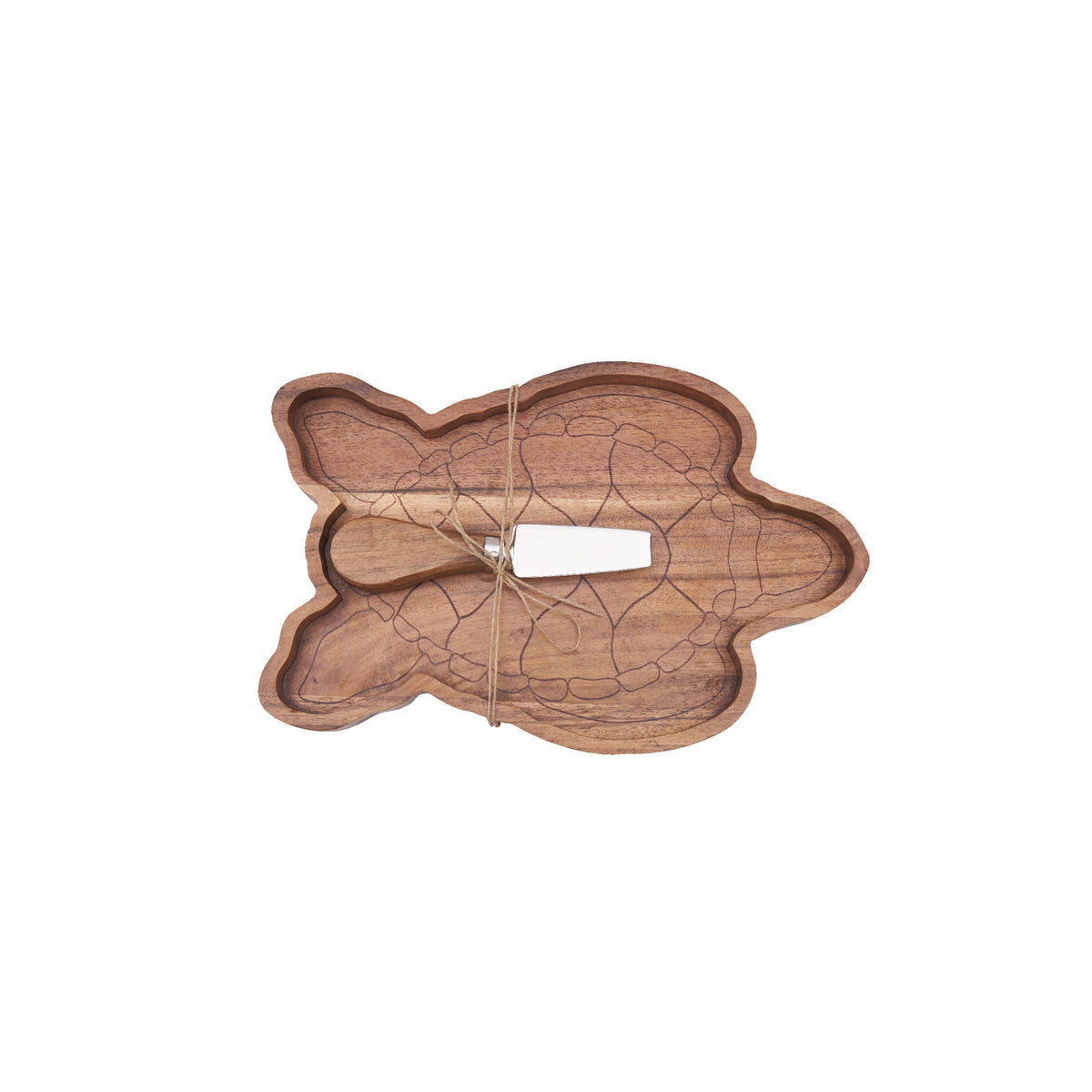 Turtle Serving Board & Spreader Set – AmericanRattan