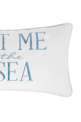 Meet Me By The Sea Throw Pillow