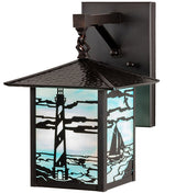 Lighthouse Coast 9" Sailboat Wall Sconce