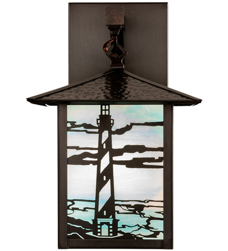 Lighthouse Coast 9" Sailboat Wall Sconce