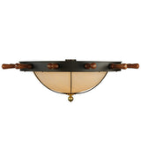 Nautical Wheel 74" Flush Mount