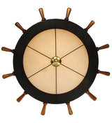 Nautical Wheel 74" Flush Mount