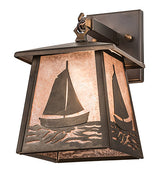 Sailboat Seas 7" Hanging Wall Sconce