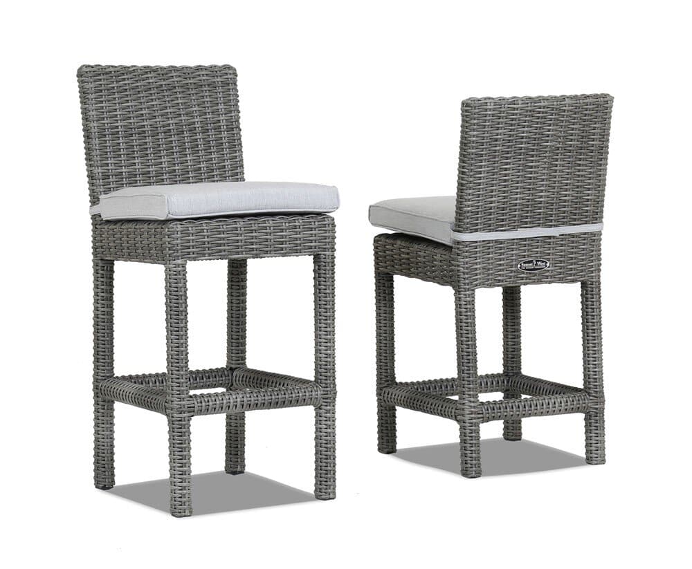 Emerald II Wicker Barstool Model 1802-7B by Sunset West