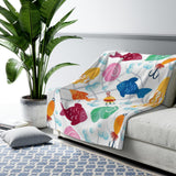 Bubble Sea Sherpa Fleece Blanket