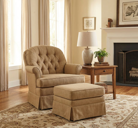 Beverly Swivel Rocker with Skirt by Stanley Chair 180SWSK