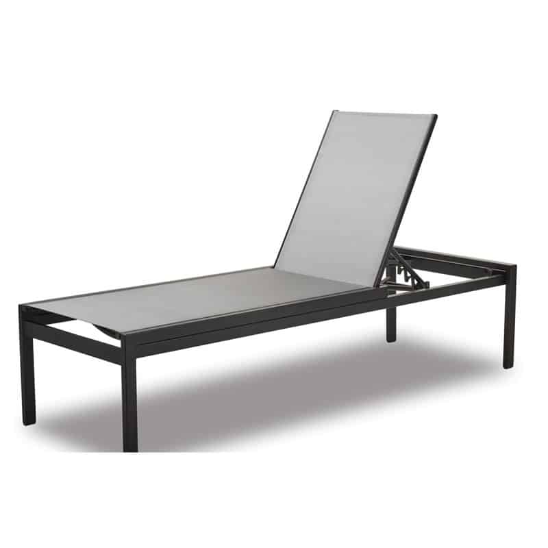 Kendall Outdoor Sling Lay-flat Stacking High Bed Armless 18" Chaise by Telescope Casual Model 1839-9K30