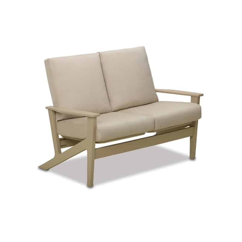 Wexler Outdoor MGP Cushion Chat Height Two-Seat Loveseat by Telescope Casual Model 1978-5W40