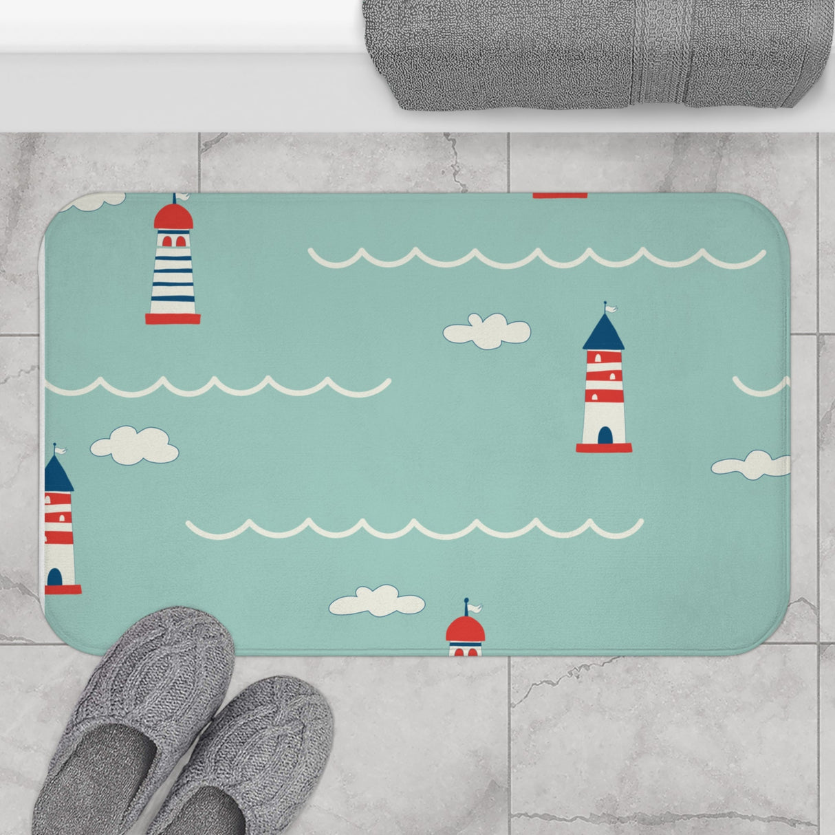 Seaside Beam Bath Mat