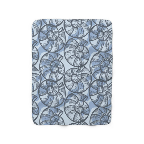 Snail Shell Sherpa Fleece Blanket