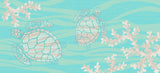 Turquoise Turtle Accent Rug