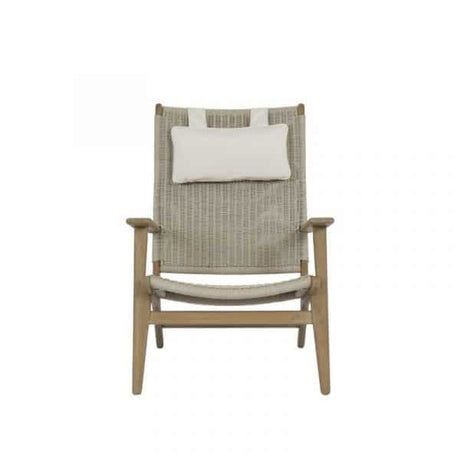 Coastal Teak Outdoor Cushionless High Back Chair by Sunset West Model 5502-21HB