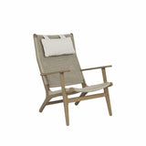 Coastal Teak Outdoor Cushionless High Back Chair by Sunset West Model 5502-21HB