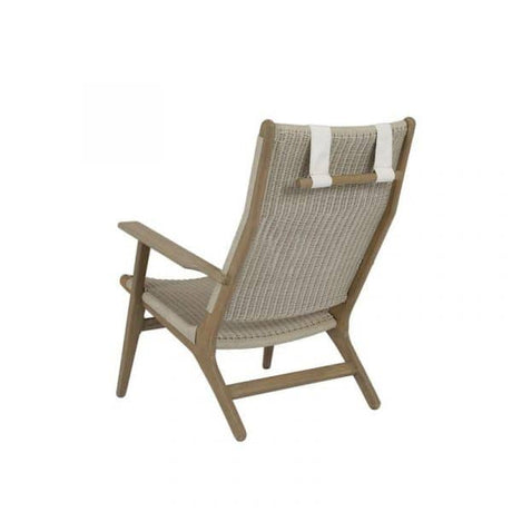 Coastal Teak Outdoor Cushionless High Back Chair by Sunset West Model 5502-21HB