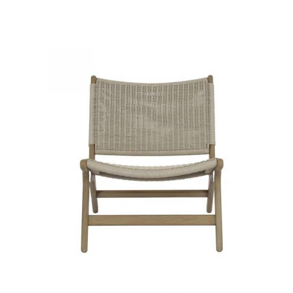 Coastal Teak Outdoor Cushionless Accent Chair by Sunset West Model 5502-21LB