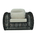 Dynasty Outdoor Armchair with Sunbrella Cushion Model 22381-BMNP-CUSH by Skyline Design