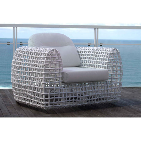 Dynasty Outdoor Armchair with Sunbrella Cushion Model 22381-WMNP-CUSH by Skyline Design