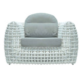 Dynasty Outdoor Armchair with Sunbrella Cushion Model 22381-WMNP-CUSH by Skyline Design