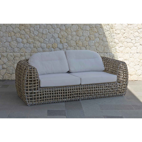 Dynasty Outdoor Sofa with Sunbrella Cushion Model 22383-KMNP-CUSH by Skyline Design
