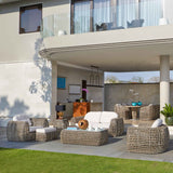 Dynasty Outdoor 5-Piece Seating Set with Sunbrella Cushion Model 22383-KMNP-5PC-CUSH by Skyline Design